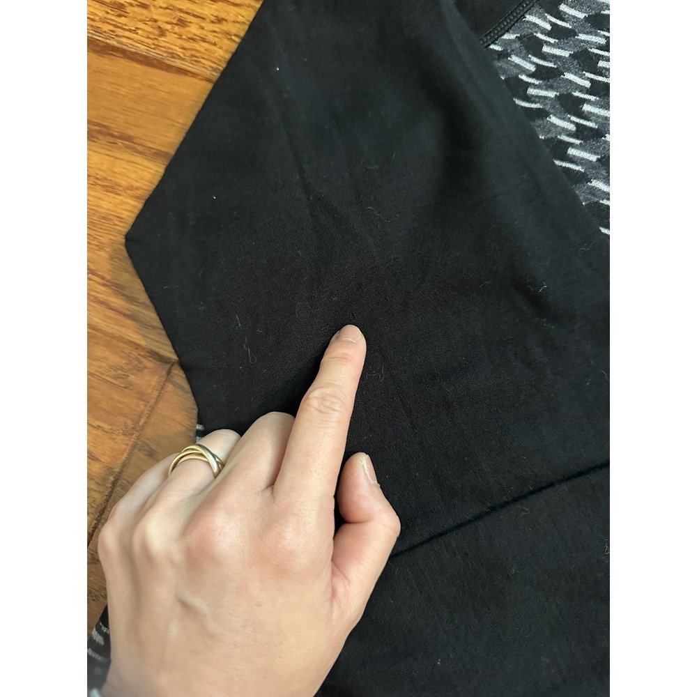 Smartwool 100% Merino Wool 1/4 Zip Pullover Men XL Black Geometric Base Layer - Picture 6 of 11